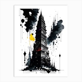 Tower Of Black Smoke Art Print
