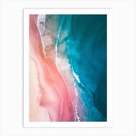 Aerial coastline 3 Art Print