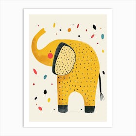 Yellow Elephant 5 Art Print