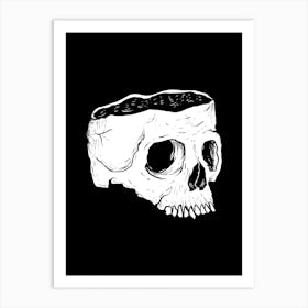 Skull Bowl Art Print