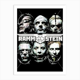 Rammstein 3 Art Print