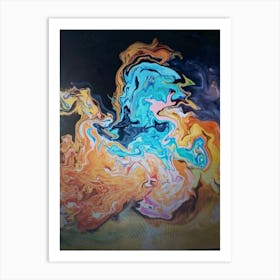 Abstract 19 By Binod Dawadi Art Print