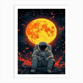 Astronaut In Space 6 Art Print