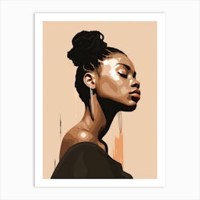 Portrait Of African Woman 9 Art Print