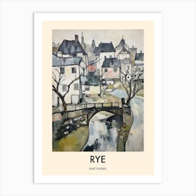 Rye (East Sussex) Painting 1 Travel Poster Art Print