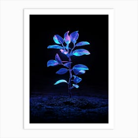 Glow In The Dark Plant 2 Art Print