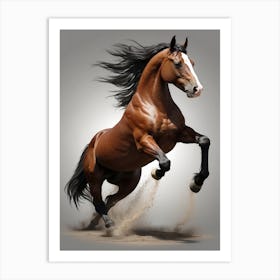 Horse Galloping Art Print