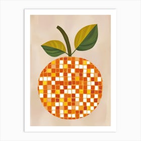 Mosaic Orange 2 Art Print