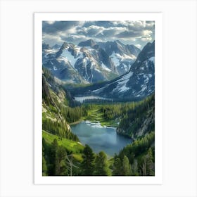 Mountain Lake 1 Art Print