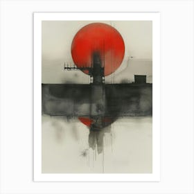 Red Sun 4 Art Print