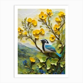 Bird On A Branch Art Print