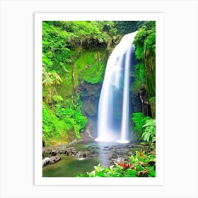 Cunca Wulang Waterfall, Indonesia Majestic, Beautiful & Classic (1) Art Print
