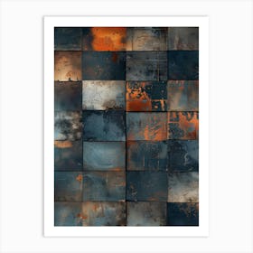 Rusty Tiles 1 Art Print
