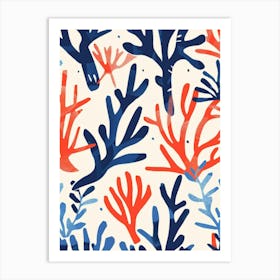 Coral Reef Pattern 1 Art Print