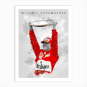 Michael Schumacher Winner Art Print