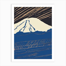 Mt Fuji impression 1 Art Print