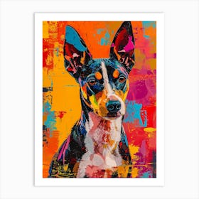 Basenji dog colourful painting Art Print