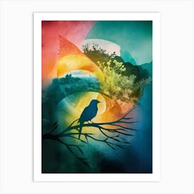 Bird On A Branch 1 Art Print