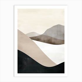 Beige Radiance Minimalist Style Art Print