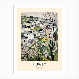 Fowey (Cornwall) Painting 4 Travel Poster Art Print