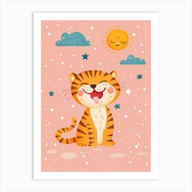 Cute Tiger Art Print