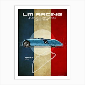 Lm Racing Bugatti Tank Art Print