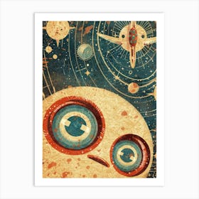 Space Alien Art Print