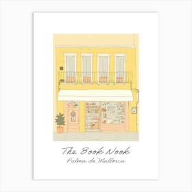 Palma De Mallorca The Book Nook Pastel Colours 1 Poster Art Print