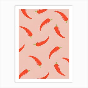 Red Chili Peppers Art Print