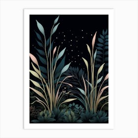 Night In The Forest 3 Art Print