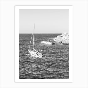 Sailboat In The Sea 1 Art Print