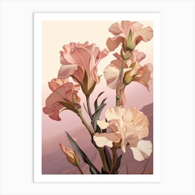 Floral Illustration Freesia 3 Art Print