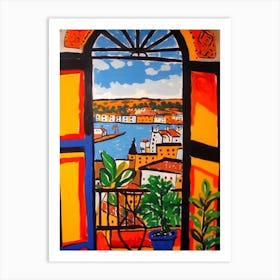 Window Copenhagen Denmark In The Style Of Matisse 2 Art Print