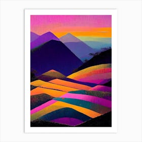 Sunset over the Banaue Rice Terraces Art Print