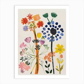 Painted Florals Queen Annes Lace 2 Art Print