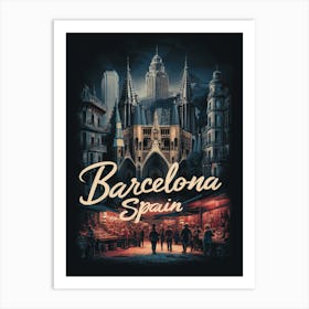 Barcelona Spain Art Print