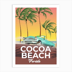 Cocoa Beach Florida Art Print