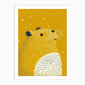 Yellow Guinea Pig 2 Art Print