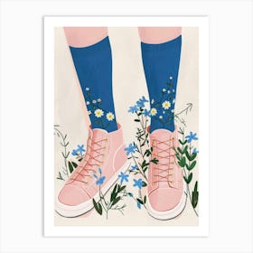 Flowers And Sneakers Spring 6 Art Print