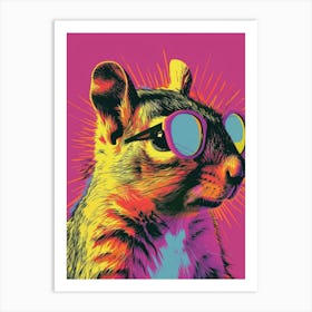 Squirrel In Sunglasses Poster