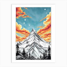 Mountain Sunset Art Print