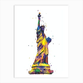 Statue Of Liberty Pop Art 1 Art Print