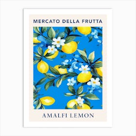 Amalfi Lemon Fruit Market Poster Art Print