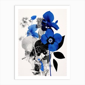 Blue Flowers 24 Art Print