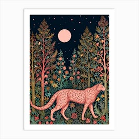 William Morris Cheetah Art Print