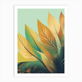 Feathers Canvas Print Art Print