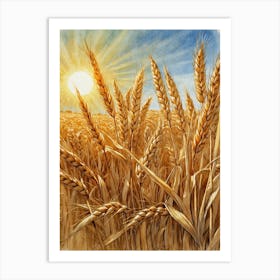 Wheat Field 1 Art Print