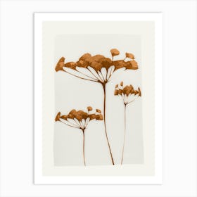 Abstract Art Minimal Plant 119 Art Print