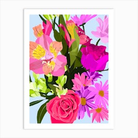 Summer Bouquet - Bouquet Of Flowers Art Print