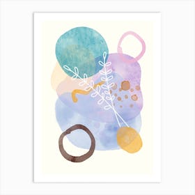 Abstract Watercolor Painting 6 Art Print